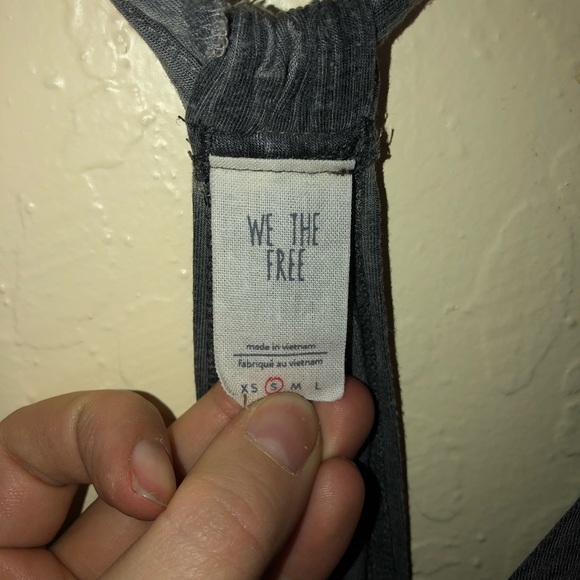 Free People | We The Free | Gray Burnout Tank | - Picture 6 of 8